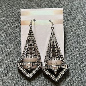 Silver chandelier earrings